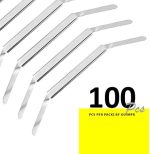 OLYMPX 100 Pcs of 2” Capacity Premium Metal Prong Paper Fastener Bases, 2.75 Inch Base for Paper File Clip Folder Accessories, Box of 100 - Image 4